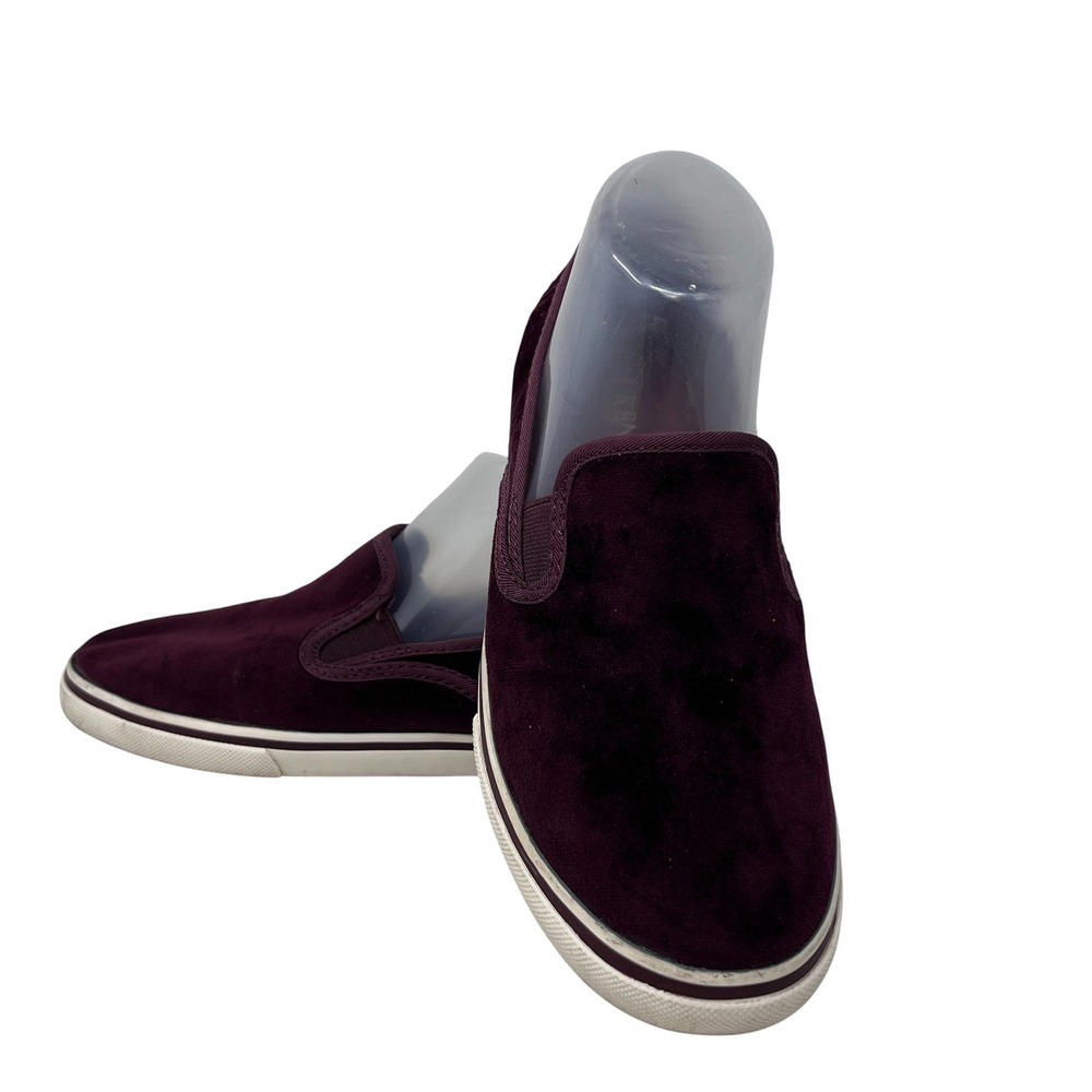 Lauren Ralph Lauren Womens Janis Velvet Slip On Shoes Womens 8B Purple Boho